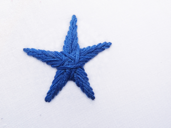 Star Stitch Tutorial ~ WanderingThreadsEmbroidery.com