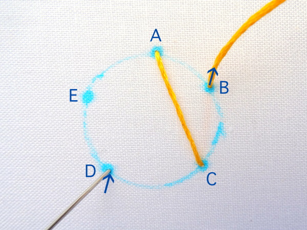 Star Stitch Tutorial ~ WanderingThreadsEmbroidery.com