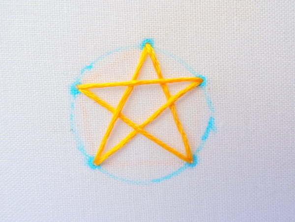 Star Stitch Tutorial ~ WanderingThreadsEmbroidery.com