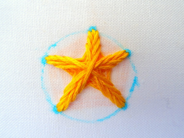 Star Stitch Tutorial ~ WanderingThreadsEmbroidery.com